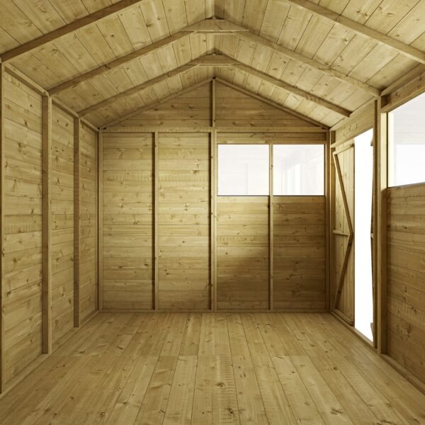 Store 8x8 More Tongue and Groove Apex Garden Shed with Double Doors & Windows - Image 4