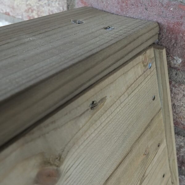 Shire Pressure Treated Small Triangular T&G Wooden Log Store - Image 5