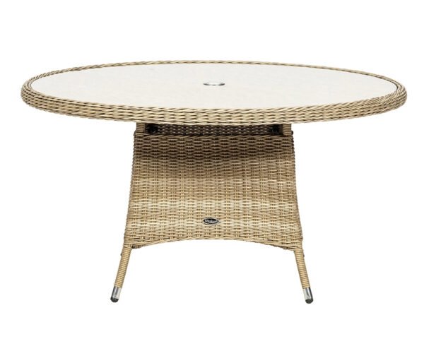 Wentworth Rattan Round Imperial Garden Dining Set with 6 Chairs & Cushions - Image 5