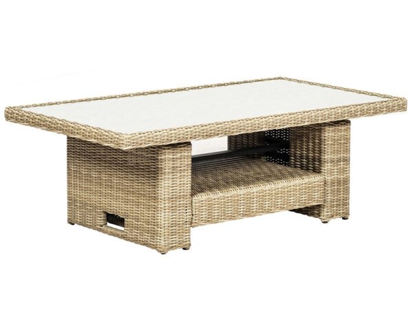 Wentworth Rattan Deluxe Modular Corner Lounge Set with 2 Stools & Height Adjustable Table - Image 9