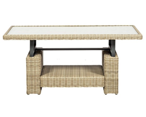 Wentworth Rattan Deluxe Modular Corner Lounge Set with 2 Stools & Height Adjustable Table - Image 11