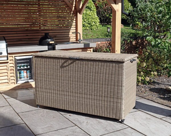 Wentworth Rattan 826 Litre KD Cushion Garden Storage Box - Image 3